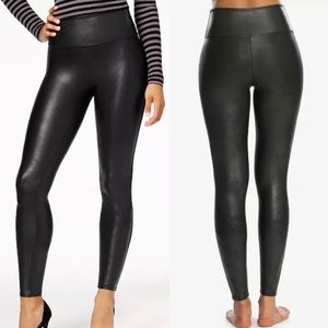 Spanx faux leather leggings size medium